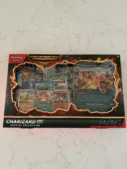 Pokemon Charizard ex Box Special Collection FACTORY SEALED TCG 5 Packs Promos - Image 1