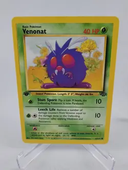 1999 Pokemon Jungle - 1st Edition - Venonat - 63/64 - NM/MT - Gradeable - Image 1