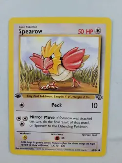 1999 Pokemon Jungle - 1st Edition - Spearow - 62/64 - Never Played - Image 1