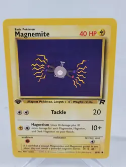 2000 Pokemon Team Rocket - 1st Edition - Magnemite - 60/82 - Gradeable - Image 1