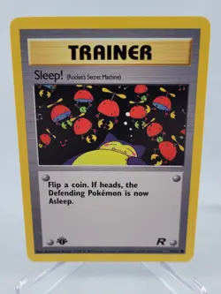 2000 Pokemon Team Rocket - 1st Edition - Sleep Trainer - 79/82 - Gradeable - Image 1
