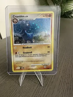 2007 Pokemon, D&P Promos, #DP07 Cranidos Lv. 24, Holo Black Star Promo (b) - Image 1