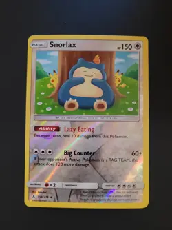 Pokemon Snorlax 158/214 Unbroken Bonds Reverse Holo Rare Pokemon TCG 02 - Image 1