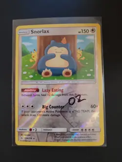 Pokemon Snorlax 158/214 Unbroken Bonds Reverse Holo Rare Pokemon TCG 02 - Image 2