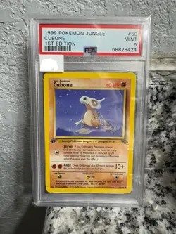 Pokemon Cubone Jungle 1st Edition #50 PSA 9 Mint - Image 1
