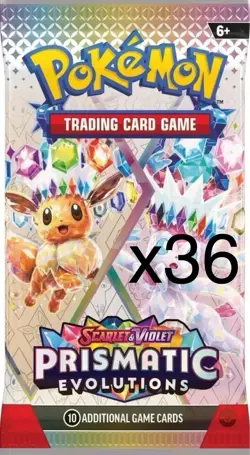 Pokemon Prismatic Evolutions Loose Booster Pack x36 New Factory Sealed - Image 1