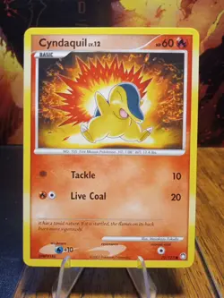 2007 Pokemon Mysterious Treasures Cyndaquil #79 Extremely LP - Image 1