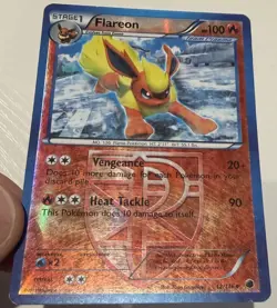 2013 Pokemon Flareon #12/116 B&W Plasma Freeze - Reverse Holo HP (See Desc) - Image 3