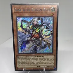 Yu-Gi-Oh! Sage with Eyes of Blue LCKC-EN015 Kaiba Holo Unlimited Secret Rare - Image 1