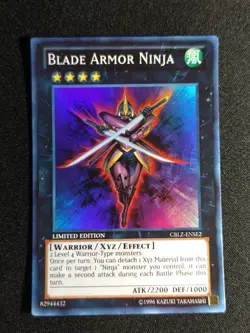 Yu-Gi-Oh! Blade Armor Ninja CBLZ-ENSE2 Limited Edition Super Rare NM - Image 1