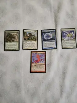 Modern Masters 2013 TCG Card Lot X5 Magic the Gathering Foils, Rares, Mythic NM - Image 1