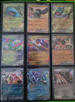 2023-2025 Pokemon English TCG - Lot of 9 EX Cards [ALL NM] - Great Value! - Image 1
