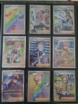 Pokemon Full Art Trainer Lot of 9 Cards (NM - LP+) - Pokemon TCG Cards 2021-2024 - Image 1