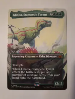 Magic the Gathering Ghalta, Stampede Tyrant Borderless Card Regular Lost Caverns - Image 1