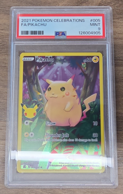 Pikachu 005/025 PSA 9 card - Pokemon - Mint - Celebrations - Image 1