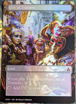 City of Traitors FOIL Proxy Playtest Card with Custom Art Design - Image 1