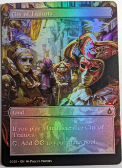 City of Traitors FOIL Proxy Playtest Card with Custom Art Design - Image 4