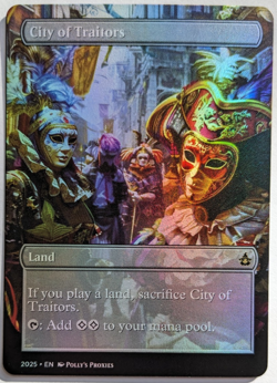 City of Traitors FOIL Proxy Playtest Card with Custom Art Design - Image 5