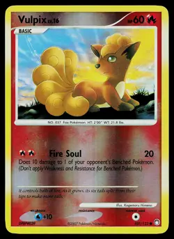 Pokemon Card - Vulpix Mysterious Treasures 107/123 Reverse Holo - Image 1