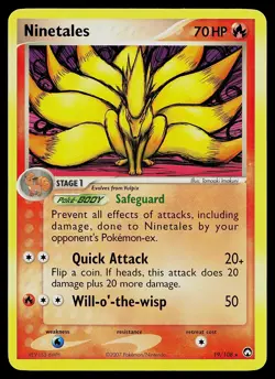 Pokemon Card - Ninetales Power Keepers 19/108 Rare - Image 1