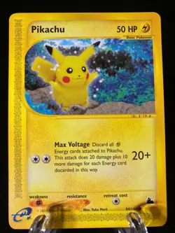 Pikachu 84/144 Skyridge Common Pokemon TCG Card NM Never Played - Image 1