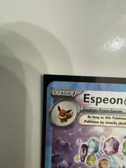 Pokemon TCG Espeon EX Prismatic Evolutions Holo Card 155/131 Near Mint Condition - Image 2