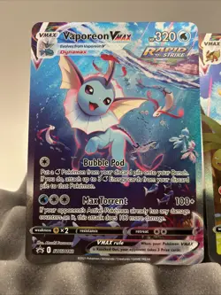 Jumbo Promo Flareon, Jolteon & Vaporeon VMAX Oversized Pokemon Cards SWSH 2021 - Image 2