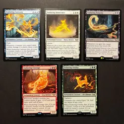 MTG Duskmourn House of Horror LOT of 5 Enduring Glimmers! Enduring Curiosity - Image 1
