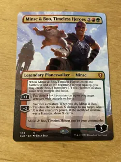 Minsc & Boo, Timeless Heroes Borderless NM CLB: Battle For Baldur’s Gate MTG - Image 1