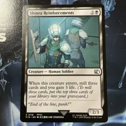 MTG magic 1x Shinra Reinforcements Regular (M/NM) Final Fantasy - Image 1