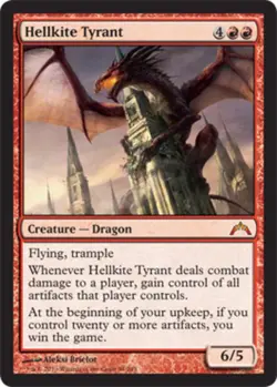 MTG Hellkite Tyrant, Gatecrash, Damaged, English - Image 1