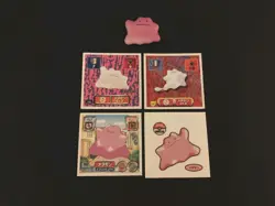 Pokemon Ditto Sticker Collection & Vintage Clip-on Japan 1997 Amada Deco Chara - Image 1