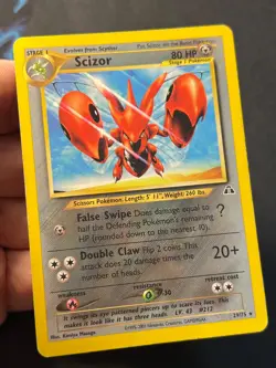 Scizor 29/75 Neo Discovery - Common - WOTC - Pokemon Card LP - - Image 4