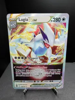 Pokemon TCG SWSH Silver Tempest Lugia VSTAR 139/195 Ultra Rare Holo NM - Image 1