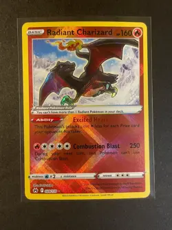 Pokemon Radiant Charizard 020/159 Crown Zenith Holo Rare NM - Image 1