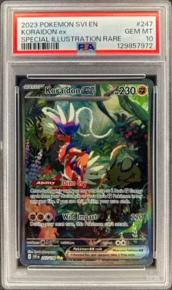 PSA 10 - KORAIDON EX - 247/198 - SCARLET & VIOLET SVI SIR FULL ART ENGLISH - Image 1