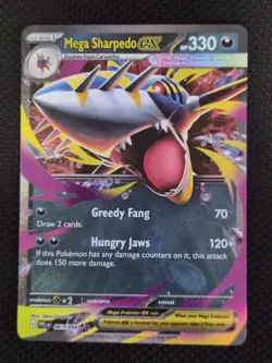 Mega Sharpedo ex 61/94 Phantasmal Flames Double Rare Holo Pokemon NM - Image 1