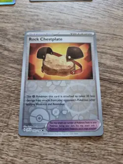 Pokemon Rock Chestplate 192/198 Scarlet And Violet Base Set Reverse Holo... - Image 1