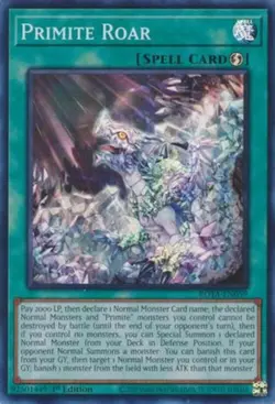 Yugioh! Primite Roar - ROTA-EN059 - Super Rare - 1st Edition Near Mint, English - Image 1