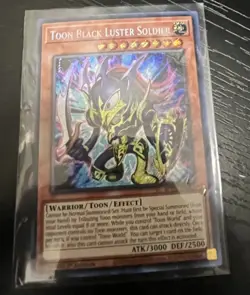 Lightly Played Toon Black Luster Soldier - BLCR-EN065 - Secret Rare - 1st Editio - Image 3