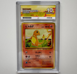 Charmander 004 Ace 10 Base Set Japanese *PERFECT 10* 1996 Pokemon Card Not PSA - Image 1