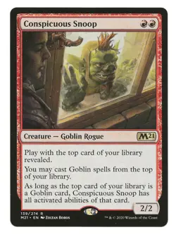 Conspicuous Snoop MTG Creature Cards Core Set 2021 NM Magic the Gathering - Image 3