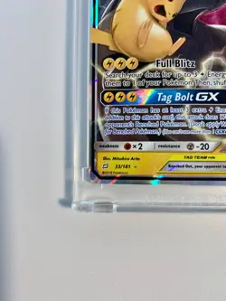 Pikachu & Zekrom Tag Team GX 33/181 Team Up Ultra Rare Pokemon Card - Image 4