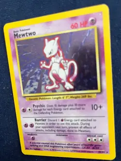 Pokemon TCG Mewtwo Base Set Unlimited Holo Rare 10/102 LP+ Great Card and Cond! - Image 4