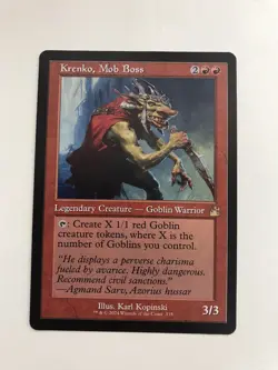Krenko Mob Boss Retro Frame MTG Magic the Gathering Card NM Near Mint RVR - Image 1