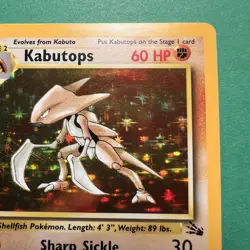 Pokemon TCG Kabutops 9/62 Fossil Set Rare Holo Vintage Card WOTC 1999 NM - Image 3