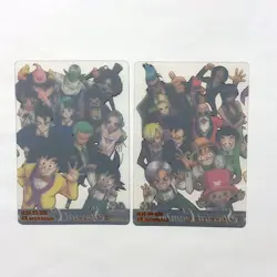 S3354 Dragon Ball x One Piece Jump Magazine 40th Anniversary Cards Nami Bulma - Image 2