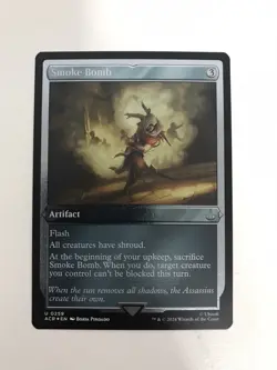 Smoke Bomb Etched Foil MTG Magic the Gathering Card NM Near Mint ACR - Image 1