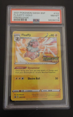 PSA 8 Flaaffy SWSH 122 Pre-Release Exclusive Graded Pokemon Card - Image 2