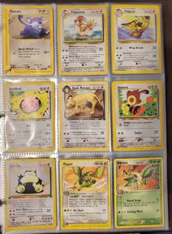 pokemon card lot snorlax, rattata, pidgeot. pidgeotto, vibrava, plus others - Image 1